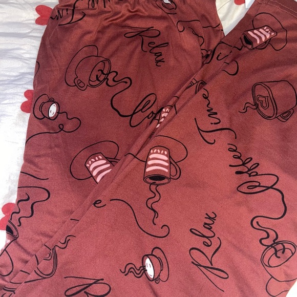 Cozy Coffee Time Pajamas - Red - Picture 3 of 3